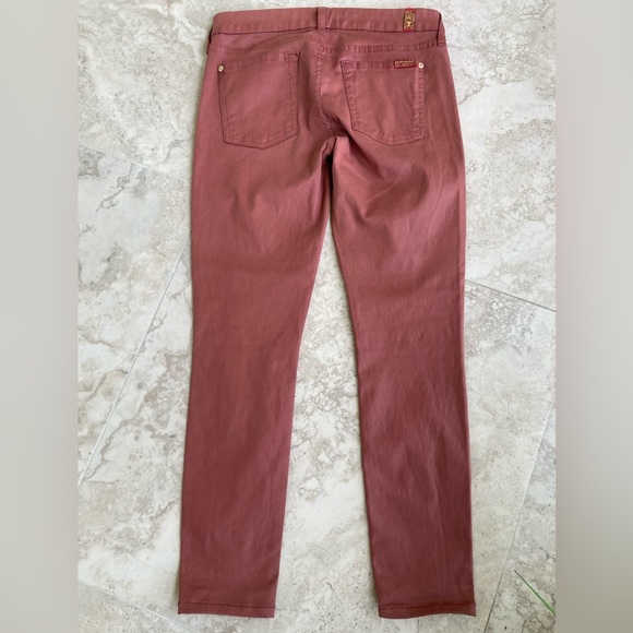 7 For All Mankind Rust Skinny Jeans - Picture 9 of 10
